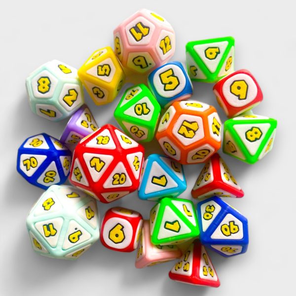 DND Dice Set - Mario Party Themed